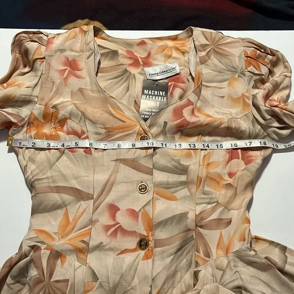 Young Edwardian Vintage 80s Floral Dress